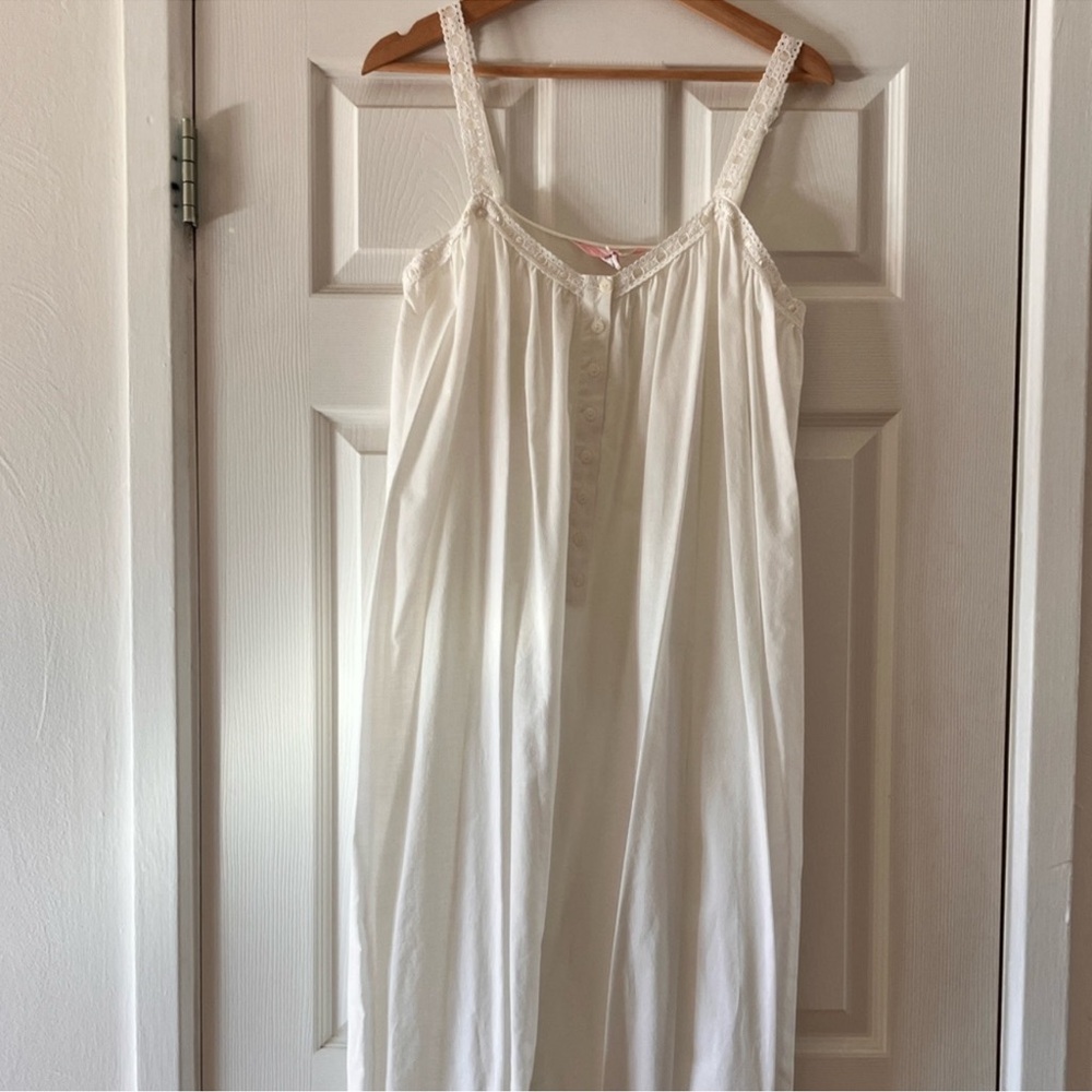 Vintage Y2K Victoria’s Secret Cotton Maxi Nightgown 90’s Canterbury Collection - Picture 10 of 13